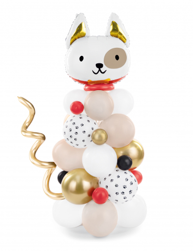 Bouquet de ballons chien 155 x 83 cm kit 64 pièces