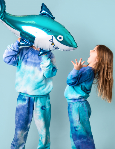 Ballon aluminium requin 102 x 62 cm pour anniversaire océan