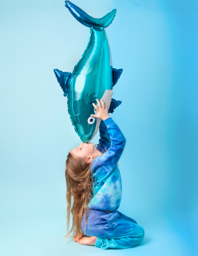 Ballon aluminium requin 102 x 62 cm pour anniversaire océan