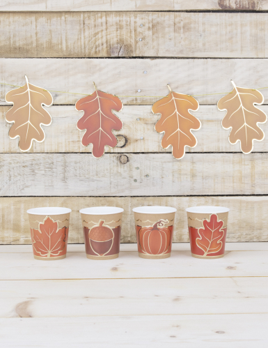 8 habillages à gobelets automne et Halloween