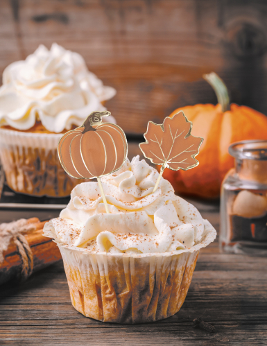 10 pics à cocktail automne citrouille et feuille
