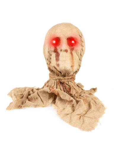 Tête de momie lumineuse 27 cm