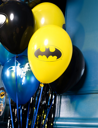 10 Ballons latex Batman™ 25x32cm