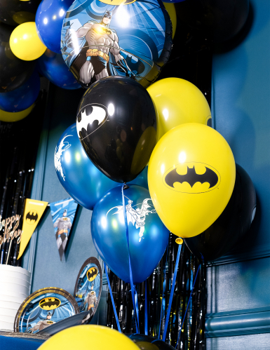10 Ballons latex Batman™ 25x32cm