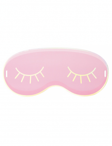 8 invitations pyjama party en forme de masque