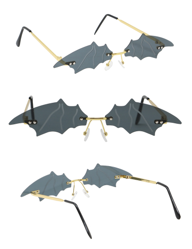 Lunettes chauve-souris noires adulte