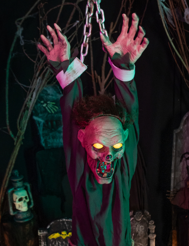 Décoration animée Zombie 1,4m Gigotante et Tremblante
