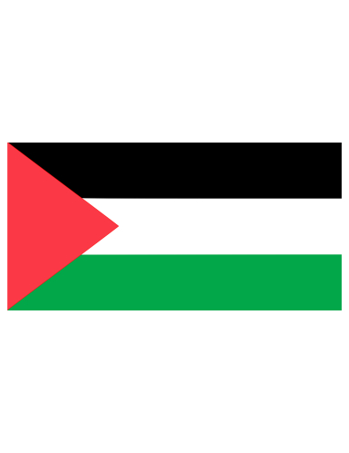 Drapeau Palestine en tissu 150 x 90 cm