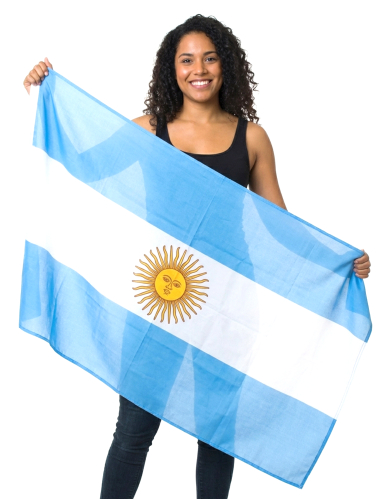 Drapeau Argentine en tissu 150 x 90 cm