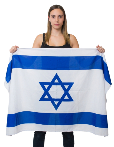 Drapeau Israël en tissu 150 x 90 cm