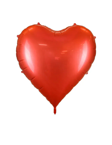 Ballon géant en aluminium cœur rouge XXL 1,36 x 1,29 m