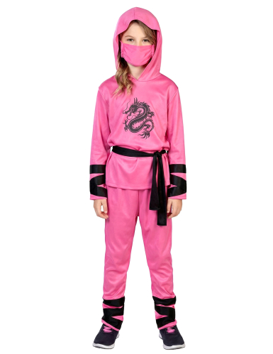 Déguisement Ninja rose enfant