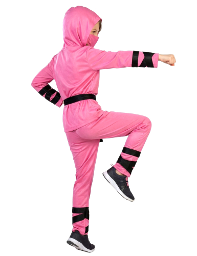Déguisement Ninja rose enfant