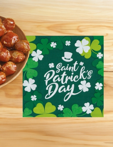 12 serviettes Saint Patrick 16 x 16 cm