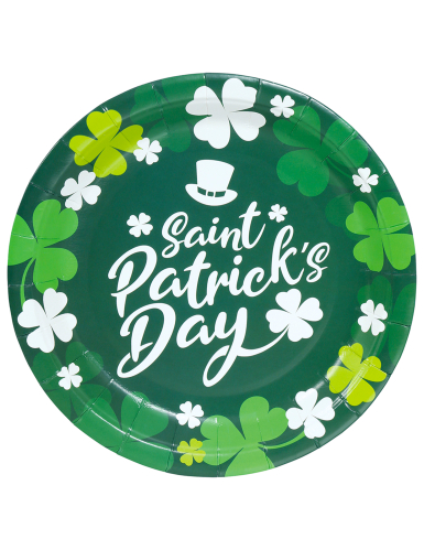 6 assiettes Saint Patrick 23 cm