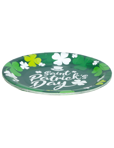 6 assiettes Saint Patrick 23 cm