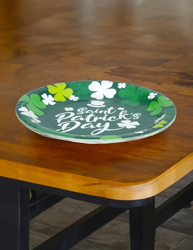 6 assiettes Saint Patrick 23 cm