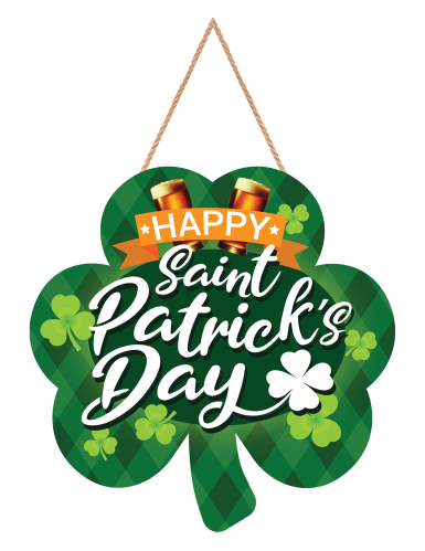 Panneau de Saint Patrick 28 x 28 cm