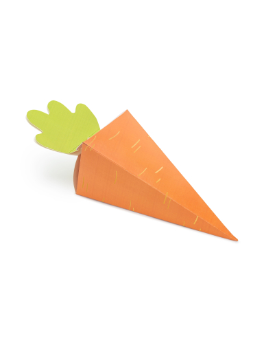 6 boîtes Carottes en carton 7,5 x 26,5 x 7,5 cm