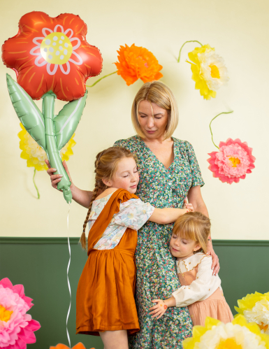 Ballon en aluminium Fleur 53 x 96 cm