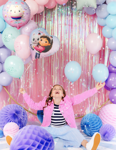 Ballon aluminium Cœur Gabby et la maison magique™ 35 cm