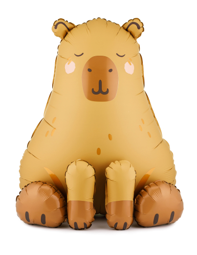 Ballon aluminium Capybara 63 x 80 cm