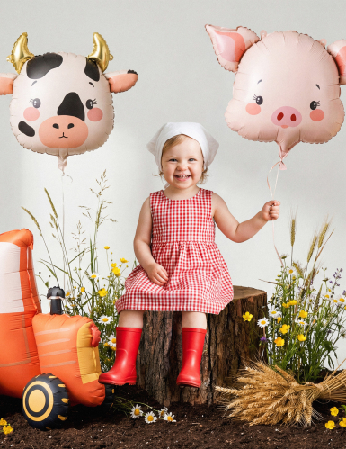 Ballon aluminium Vache  57 x 47 cm