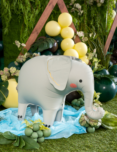 Ballon aluminium Elephant debout 91 x 61 cm