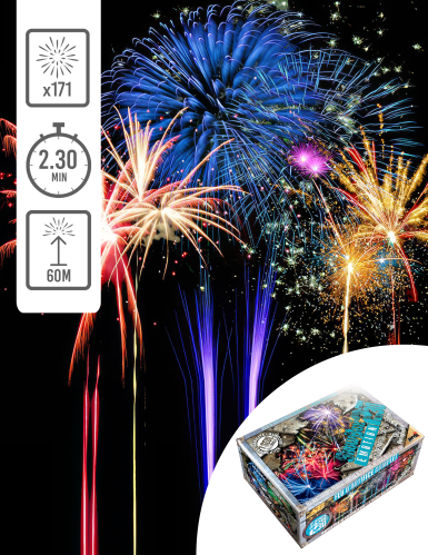 Feu d'artifice complet Showbox® Émotion®, 2 min 30