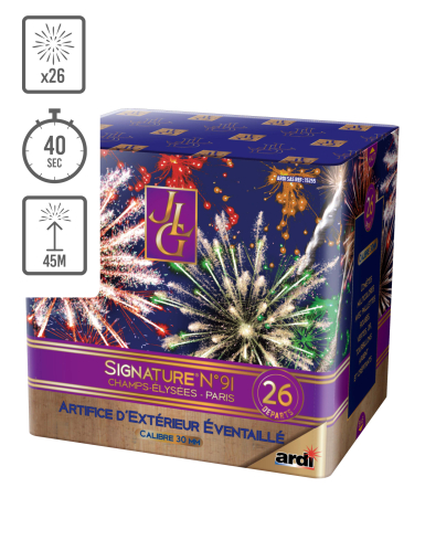 Feu d'artifice Signature® Le 91 by JLG, 26 tirs, 40 secondes