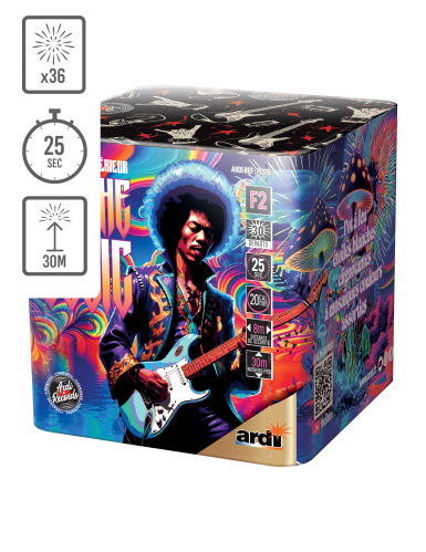 Feu d'artifice compact Records Psychedelic®, 36 tirs 25 sec