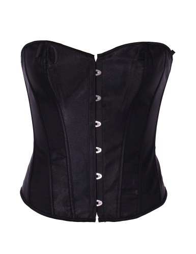 Corset noir à laçage femme