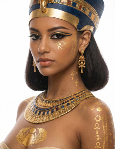 Tatouages Egyptiens dorés adulte
