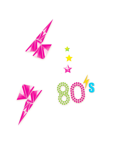 Strass adhésifs années 80