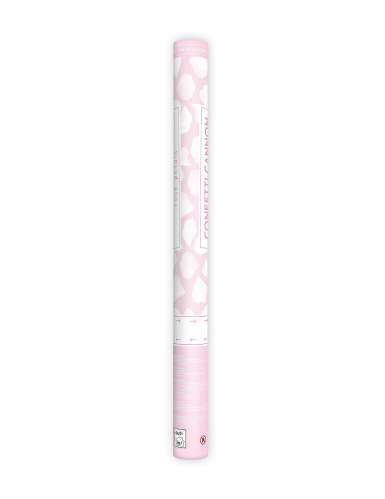 Canon à confettis pétales blanc 60 cm