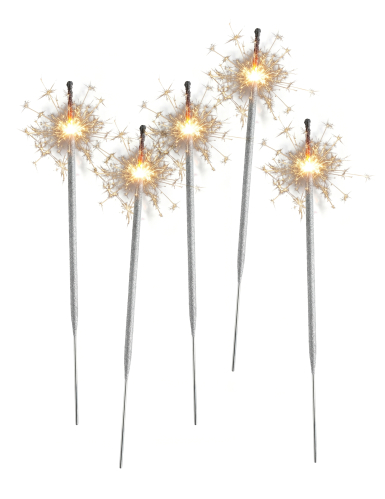 5 Cierges magiques géants XXL 45 cm