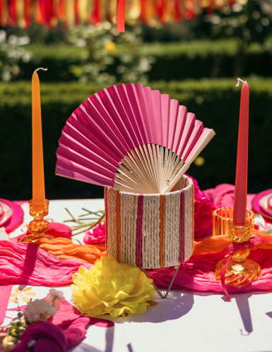 2 Bougies chandelles orange 25 cm