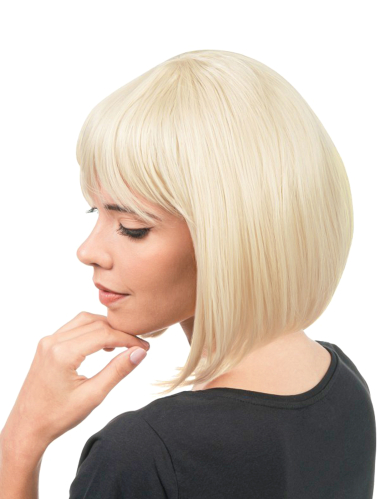 Perruque coiffable carrée blonde luxe femme