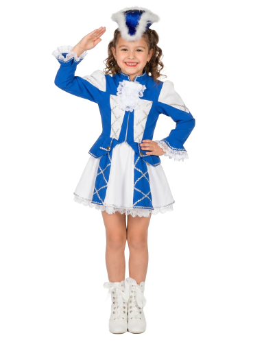 Déguisement Majorette bleue luxe fille