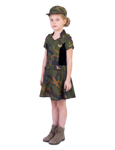 Déguisement Soldat robe fille