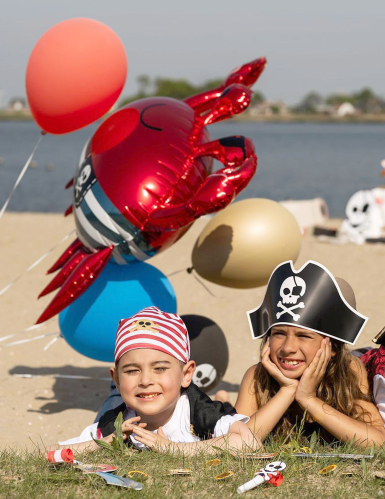 Ballon aluminium crabe 93 x 75 cm