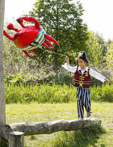 Ballon aluminium crabe 93 x 75 cm