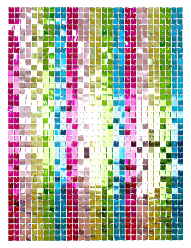 12 Panneaux de toile de fond multicolore 30 x 30 cm