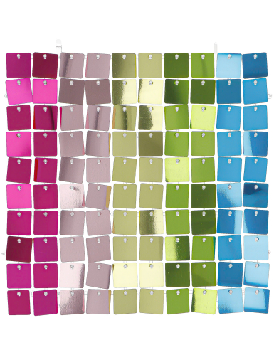 12 Panneaux de toile de fond multicolore 30 x 30 cm