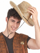 Chapeau paille Dallas Bull adulte