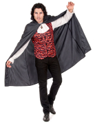 Cape noire de dracula Halloween homme