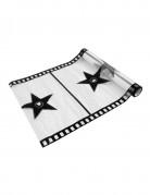 Chemin de table organza blanc cinéma pellicule 28 cm x 5 m