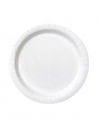 20 petites assiettes rondes en carton blanches 18 cm pour dessert