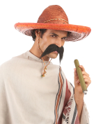 Sombrero mexicain orange adulte