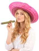 Sombrero mexicain rose adulte